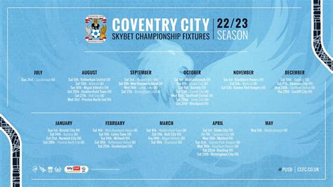 coventry city fixtures 22 23